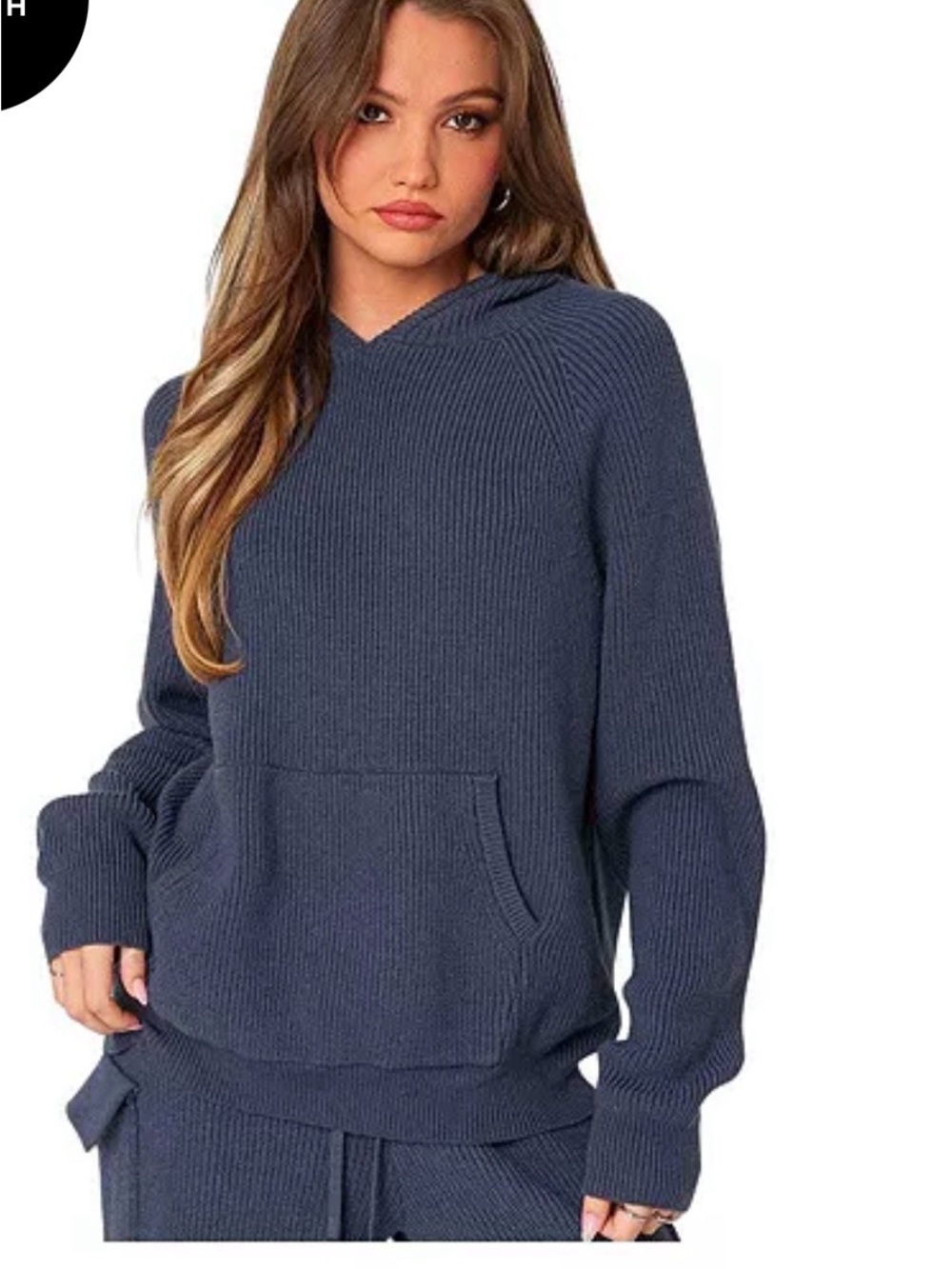 Edikted  Women's Wynter Oversized Knit Hoodie size M